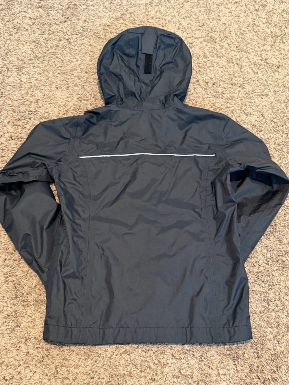 Columbia Kids Black Waterproof Rain Jacket - Size Small (8) Hooded - Picture 3 of 9